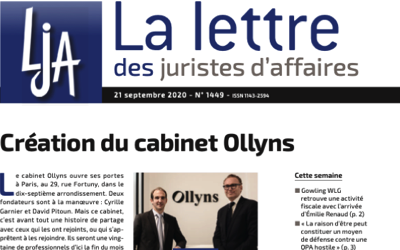 LJA – Création du cabinet Nexa Avocats