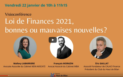 Actualité – Loi de finance 2021